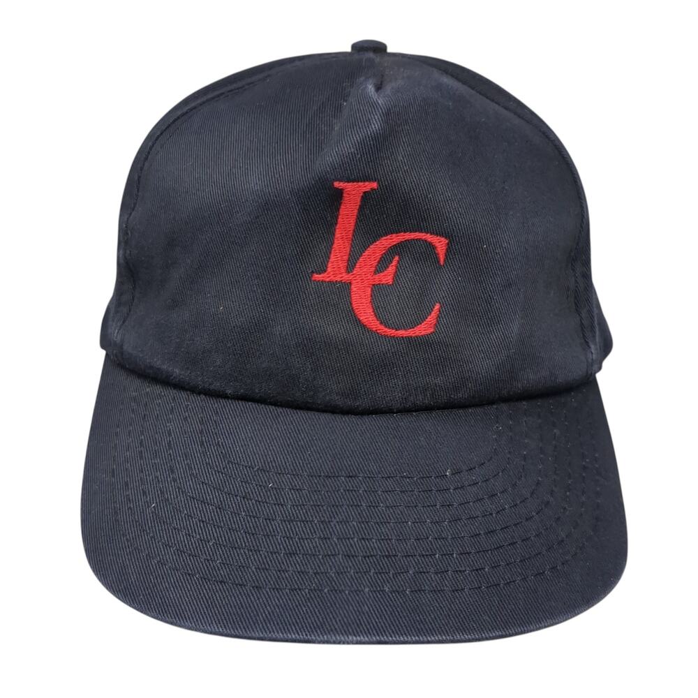 LC Logo Snapback 5 Panel Cap Blue One Size Adjustable Embroidered Toppers